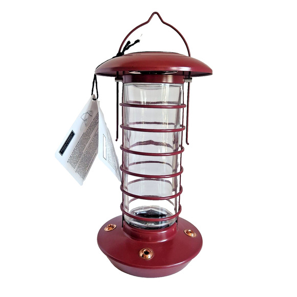 Modern Farmhouse Solar Light Hummingbird Feeder 24 Oz - Picture 2 of 9